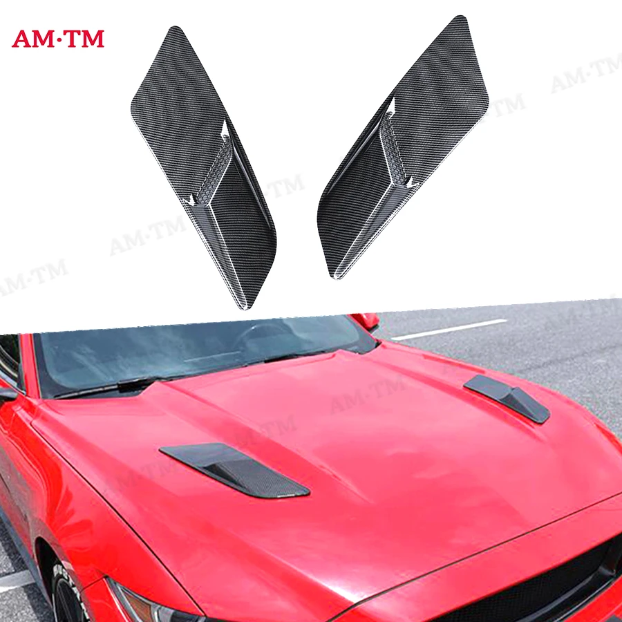 

Для Ford Mustang GT500 2015-2017 вентиляционная крышка из углеродного волокна, капот двигателя, накладка на выпускное отверстие, панель разветвителя, обновленный комплект кузова
