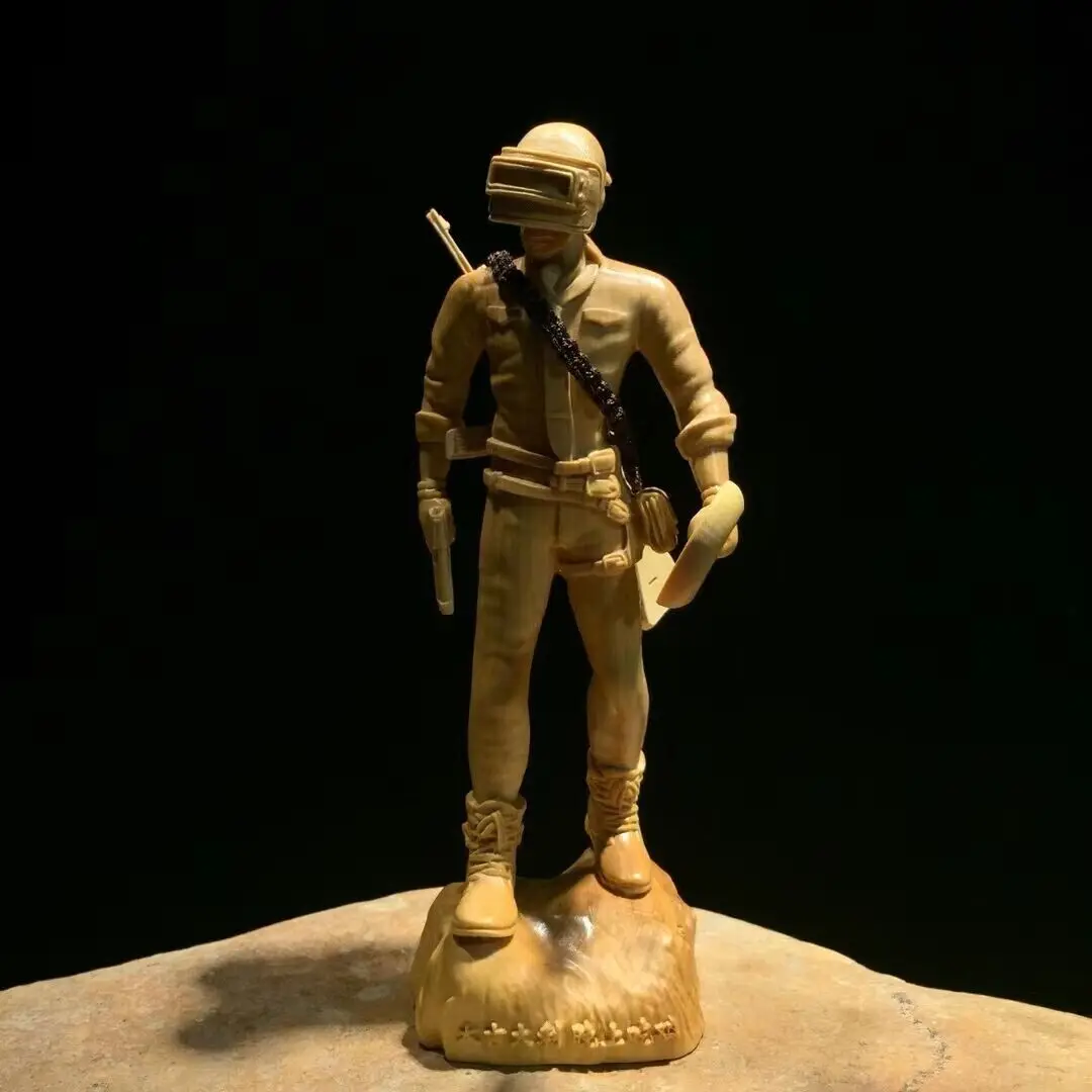 

Chinese Boxwood Wood Hand Carved Game Characters Statue