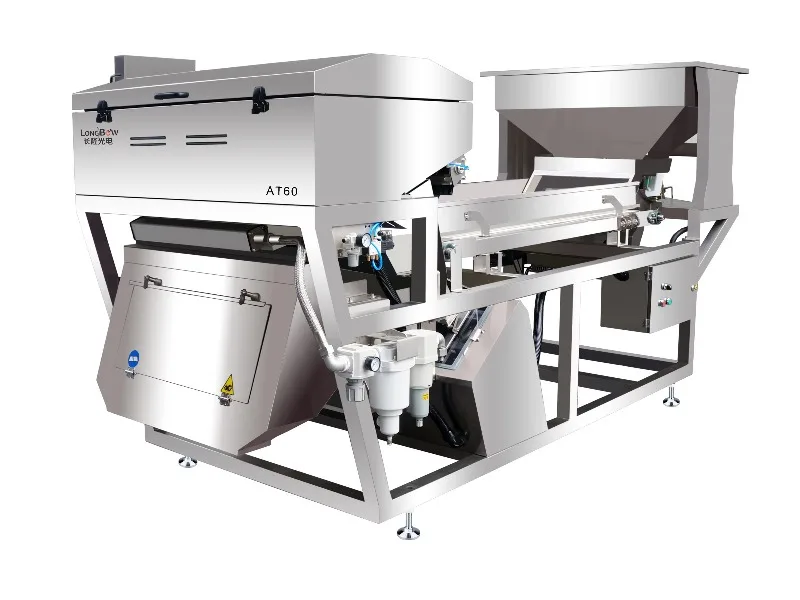 Walnut Shape AI Color Sorter CCD Camera for Optical Nuts Shape Selector Belt High Capacity 2-5 Tons/Hour 99.99% customize