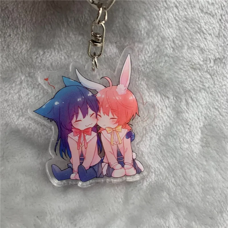 Anime Keychain Koito Yuu Nanami Touko Acrylic Keyring strap Figure Hanging Accessories 6cm