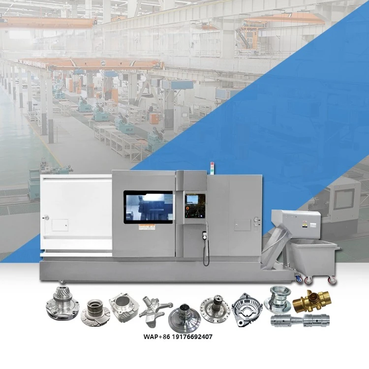 Factory Horizontal Slant Bed Heavy Duty Automatic CNC Lathe Milling Live Tooling Alloy Wheel Multifunctional Metal Processing