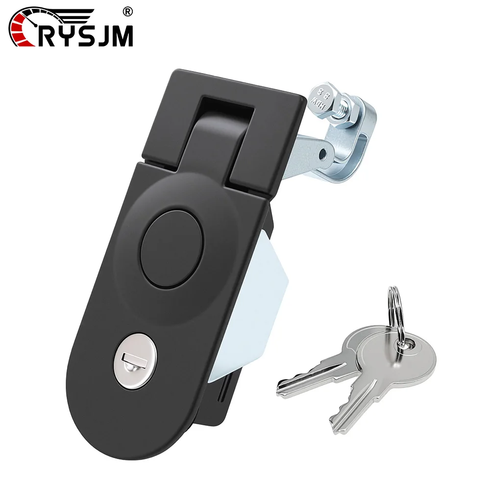 Marine Plane Lock Chrome Finish Powder Coated Alloy Sealed Compression Latch Flush Mount Compression Black Flush Mount Push Lock