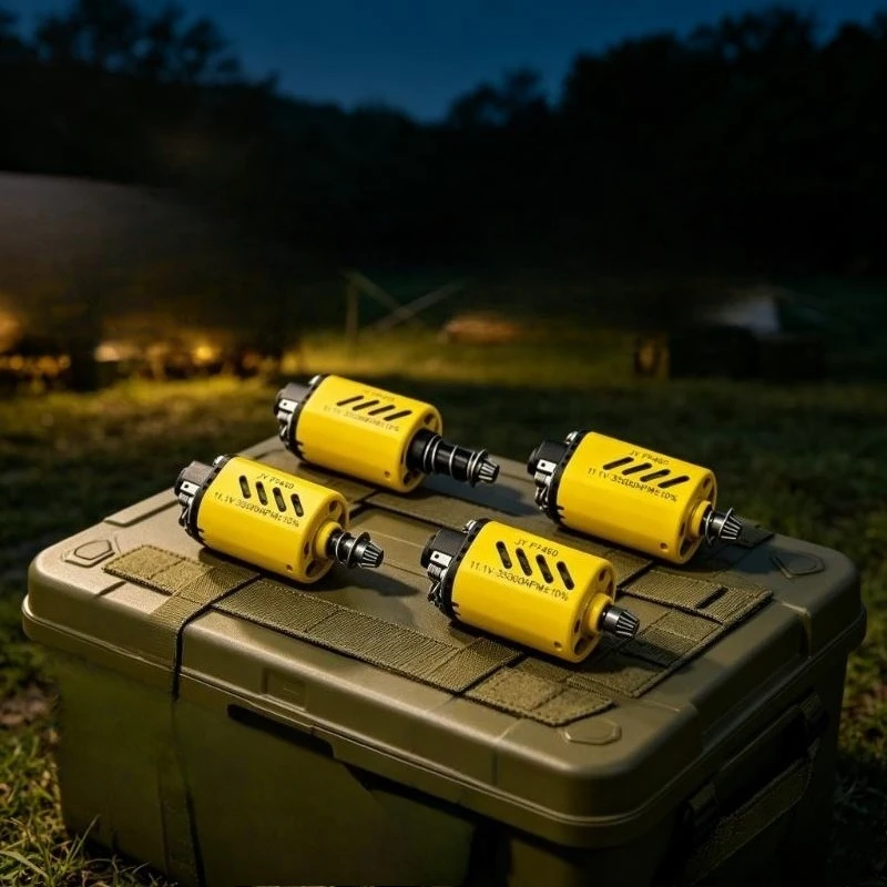 

Classic Yellow 480 High Rev Motor, Regular Magnet 11.1V 35000RPM Long & Short Shaft Universal Tactical Device Parts