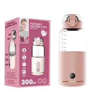 Portable Bottle Warmer For Baby Milk USB Charge 37-55℃ Temperature Ajustable & Display Outdoor Instant Wireless Bottle Heater