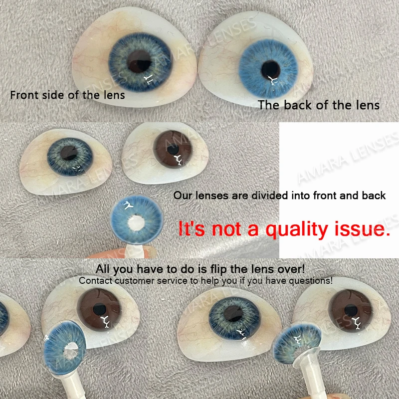 AMARA 1Pair Myopia Lenses Color Contact Lenses for Eyes Lenses With Diopters Prescription Fashion Lenses Blue Eye Lenses