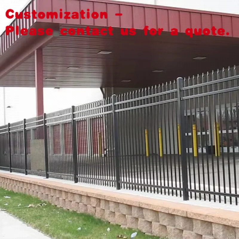 

custom.Hot Sale Picket Fence Panels Outdoor Zinc Steel Fence Panels Wrought Iron Fence Design in Philippines