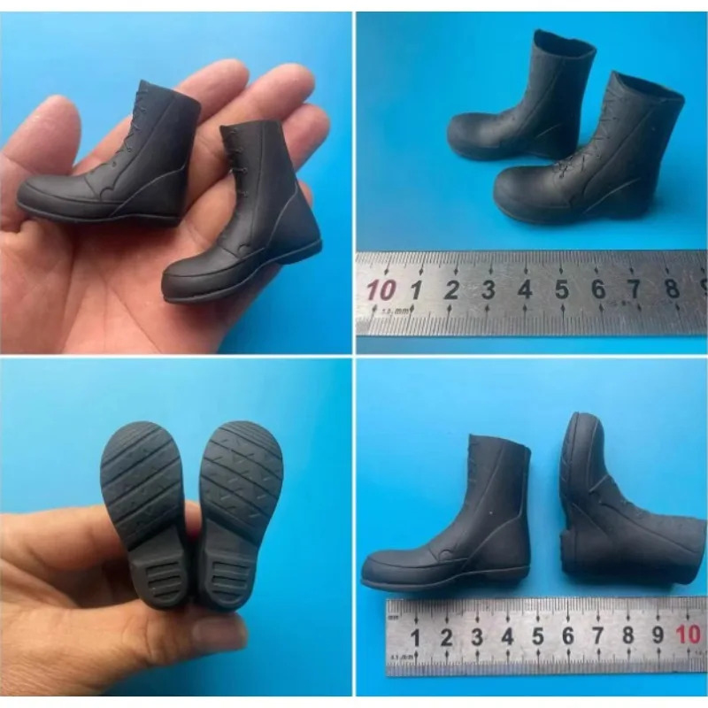 Soldatenzubehör im Maßstab 1:6, trendige moderne Militärkampfstiefel aus dem Zweiten Weltkrieg, hohle Kunststoffschuhe, Modellspielzeug für 12-Zoll-Actionfiguren
