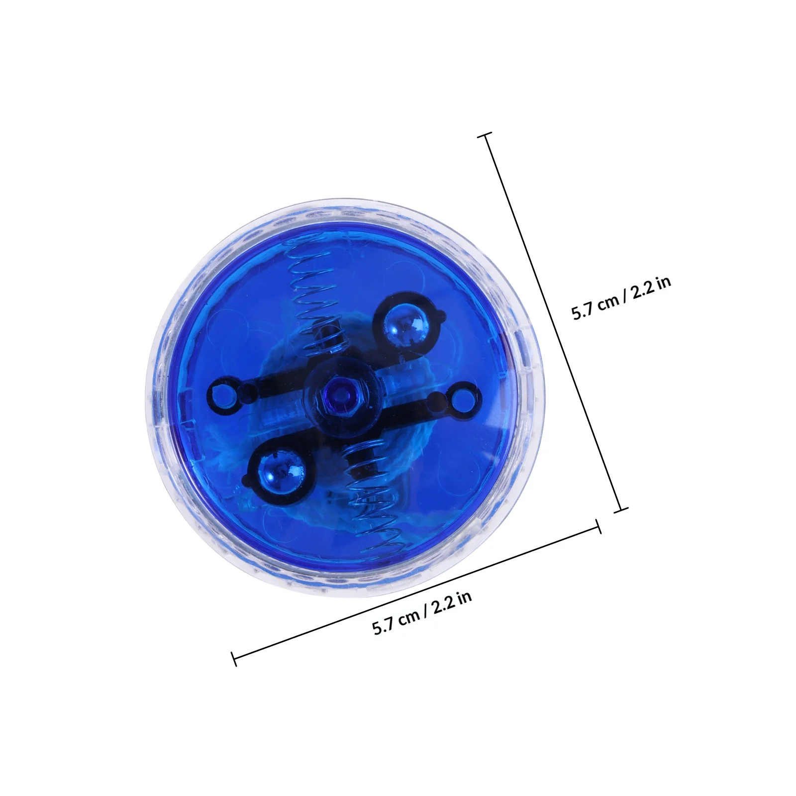 الأزرق LED مضيئة وامض يويو ضوء ملون اليويو الكرة سلسلة مشرق حفلة عيد ميلاد لصالح هدية يويو مع سلسلة