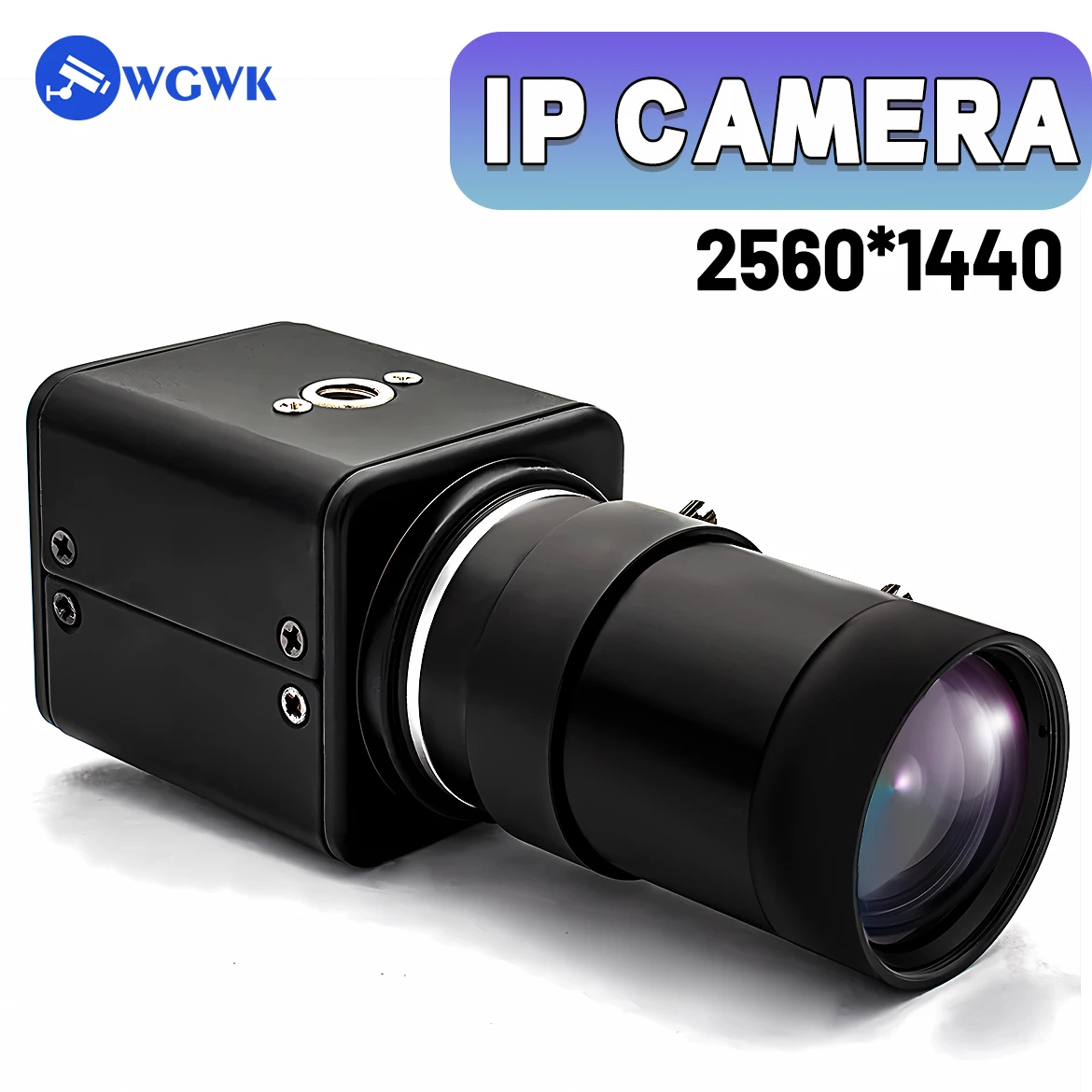 

WGWK Mini 2K IP Camera DC12V 5-50mm 10X Zoom H.265 HD Security High Definition Surveillance Onvif P2P CCTV System RJ45 Webcam