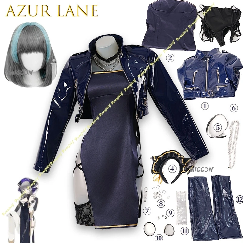 

Cosplay Costume Azur Lane Costume Halloween Play Role Clothes High Quality Complete Set With Clothes Sexy Halloween Party Cos
