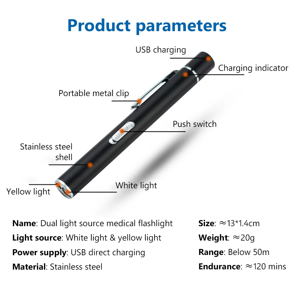 Usb Oplaadbare 2 Modi Led Zaklamp Clip Grappige Kat Chaser Speelgoed Pen Mini Licht Draagbare Lamp Led Pen Zicht Licht Pointers