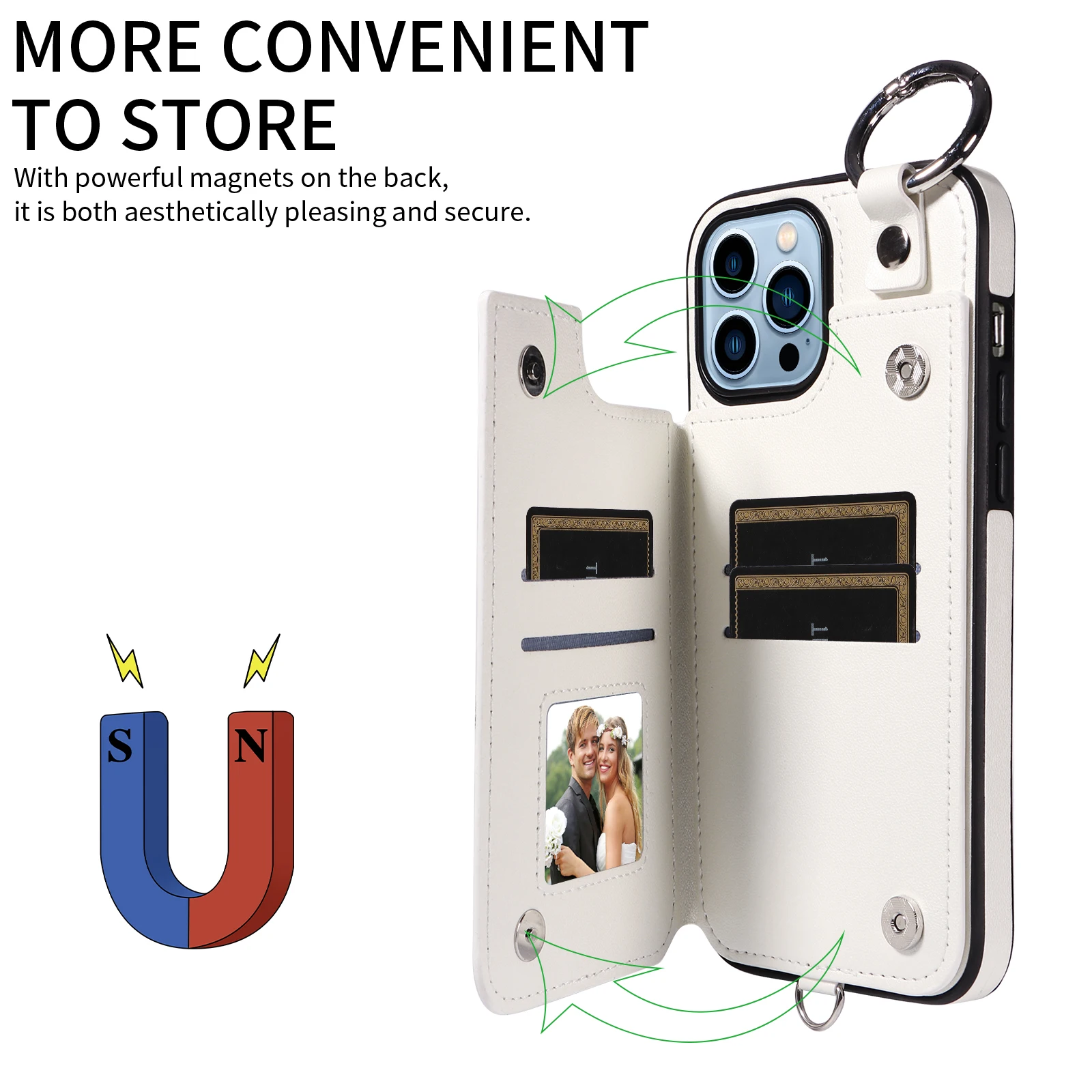

Xiaoxiangfeng Leather Wallet Phone Case For iPhone 11 iPhone12 iPhone13 PRO PRO MAX Flip Card Slot Holder Cover