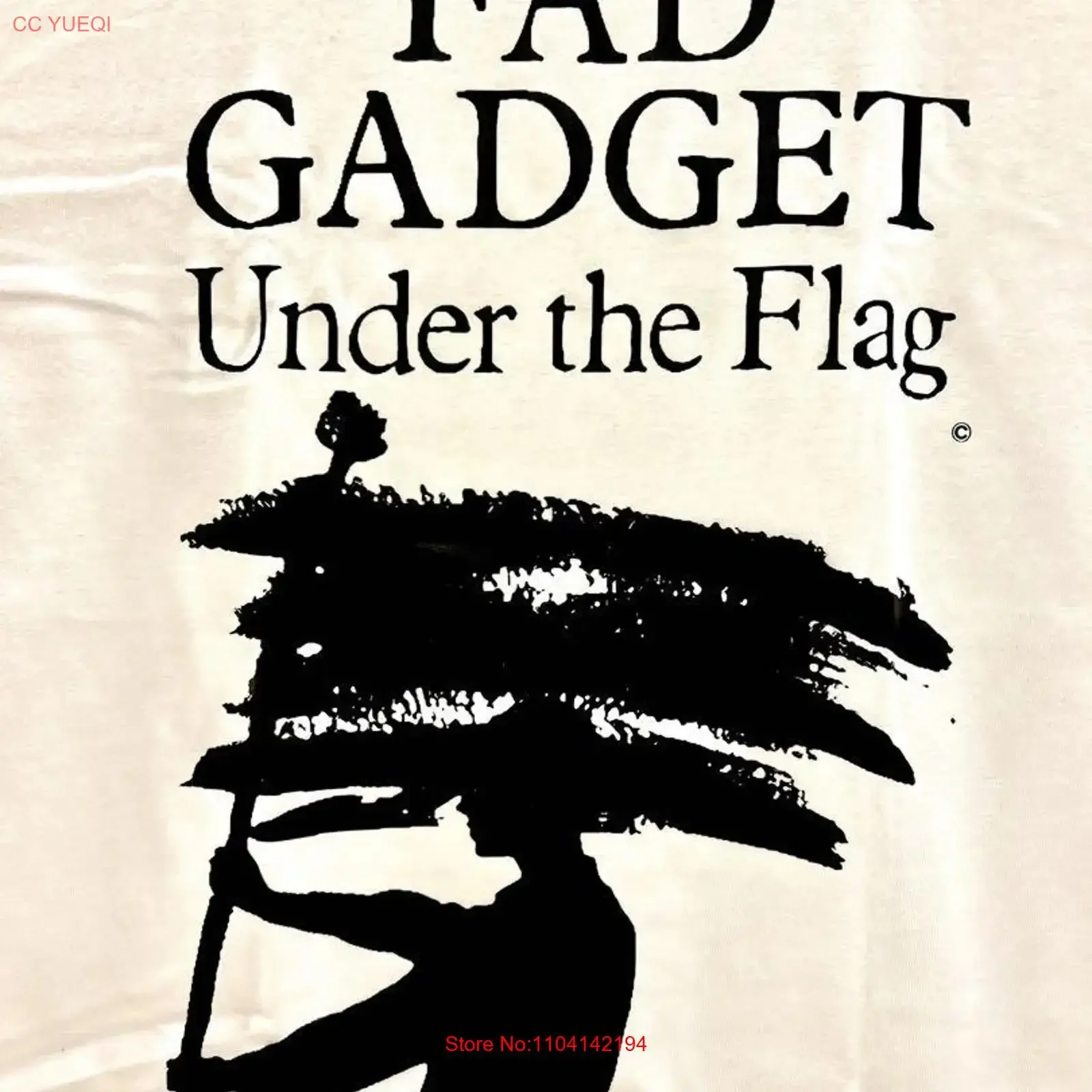 Vintage Fad Gadget Under The Flag white T Shirt Concert S to 5XL vintage Washed homme Comfortable streetwear fashion Stylish