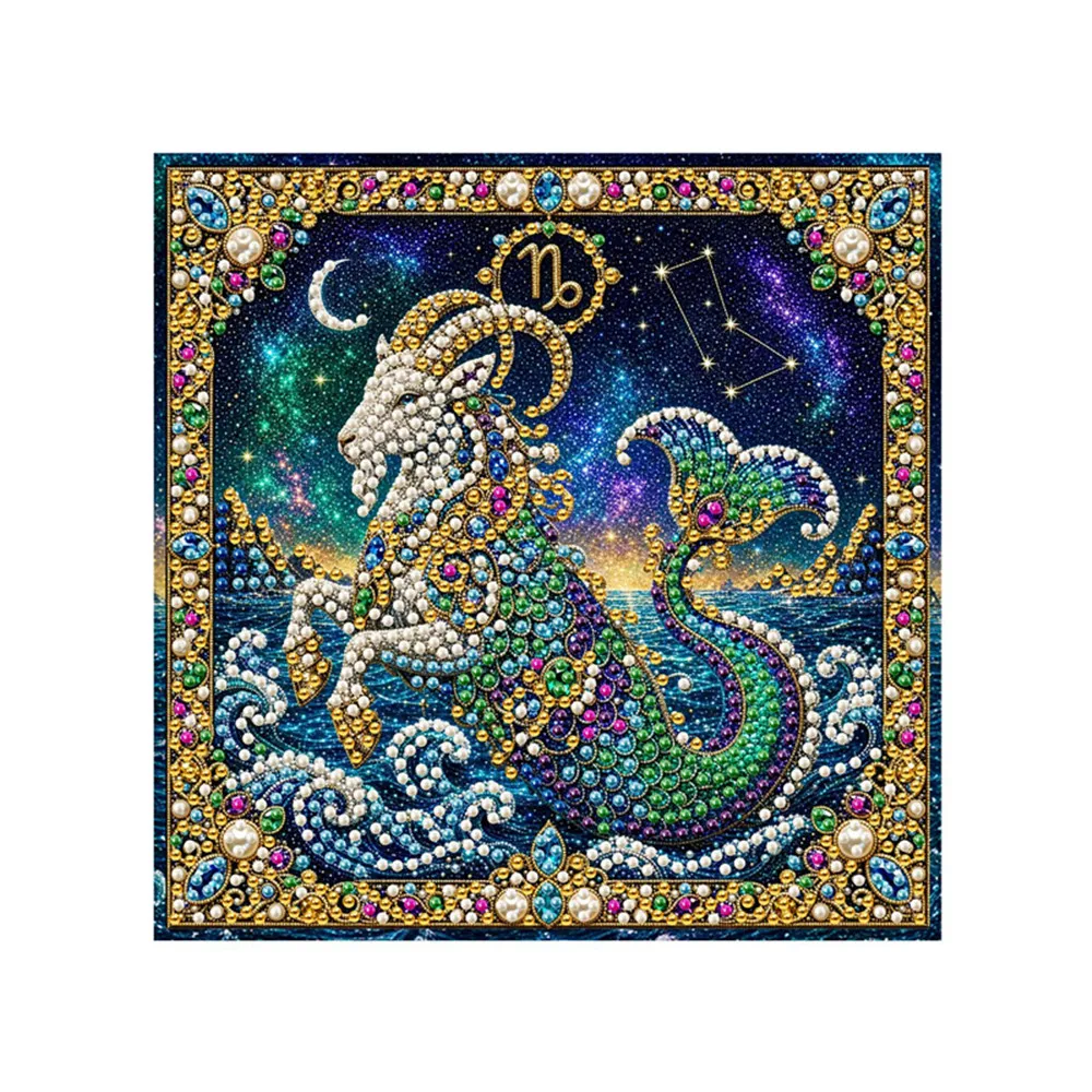 DIY Diamond Painting 12 Zodiac Signs 5D Crystal Painting Kits For Adults Rhinestone Embroidery Home Decor Holiday Present
