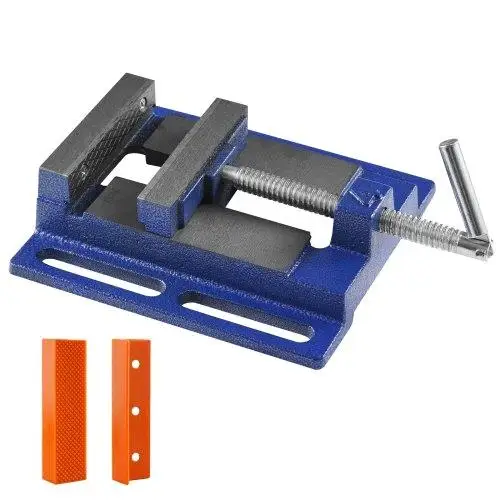 4-Inch Heavy-Duty for drill Press Vise with 6.6 Jaw Width & 4.33 Opening - Ideal for Woodworking, Milling & Machinery