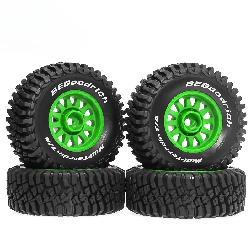 مجموعة إطارات وإطارات مطاطية مكونة من 4 قطع 70 مم، جاهزة لتشغيل عجلات ترقية لسيارة 1/14 MJX HYPER GO 14301 14302، 1/16 JJRC Q130 RC #6