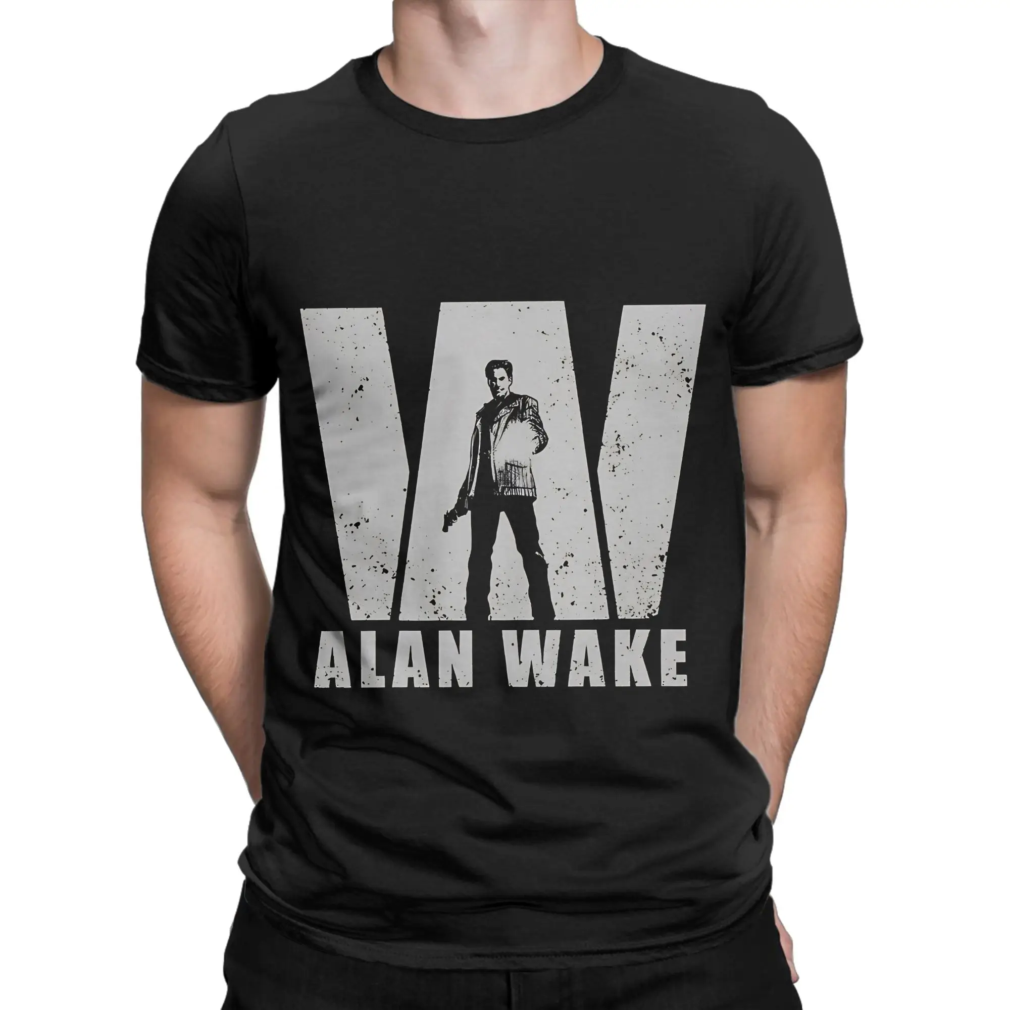 Alan Wake 2 Video Game Funny Graphic 100% Cotton T-Shirt Alan Wake 2 Tees Tops For Men
