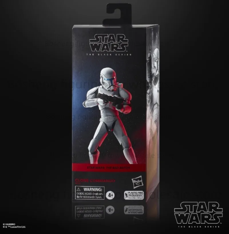 هاسبرو السلسلة السوداء استنساخ كوماندوز حرب النجوم دفعة سيئة 16 سنتيمتر أنيمي الأصلي عمل نموذج لجسم لعبة هدية جمع #6