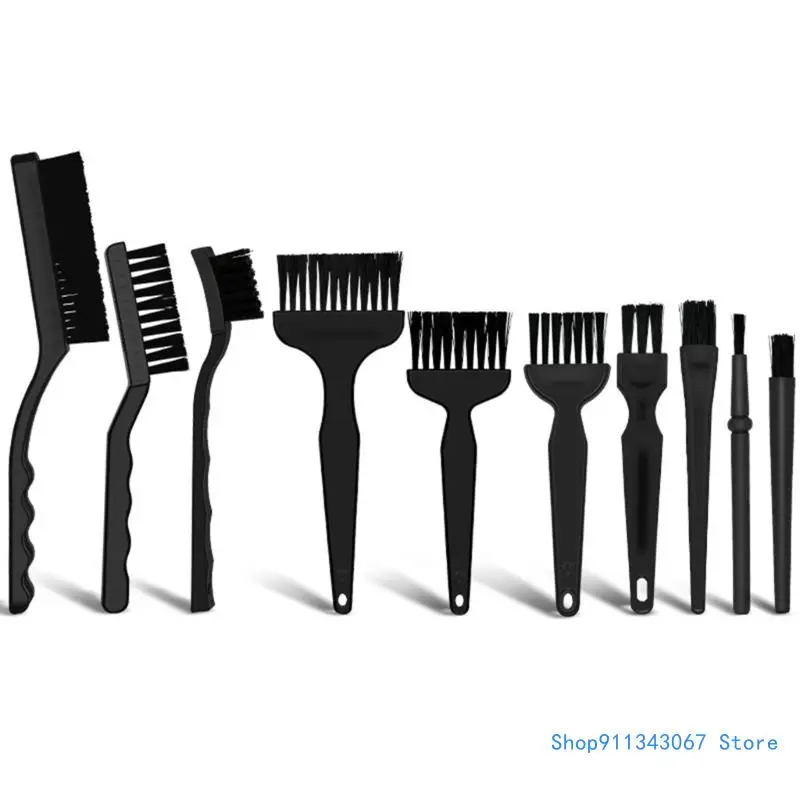 

10piece Anti static Brush Set Electronic Cleaning Safely Clean for Keyboards Motherboards and More Small Drop shipping