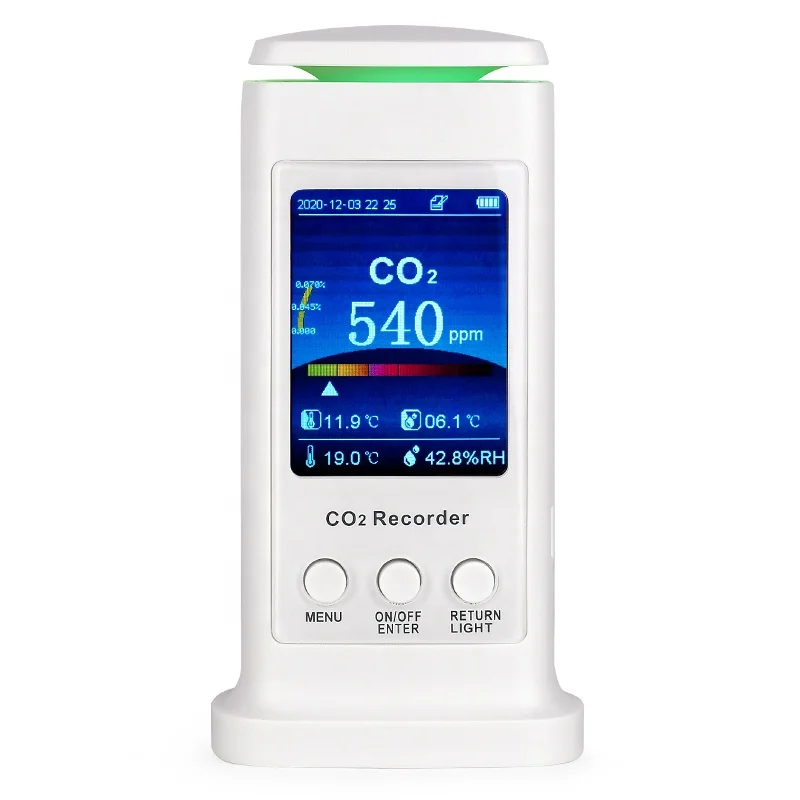 CO2 Detector CO2 SENSOR LCD Monitor Gas Detector Carbon Dioxide  Tester PM2.5 PM10  Multifunctional Air Quality Detector Monitor