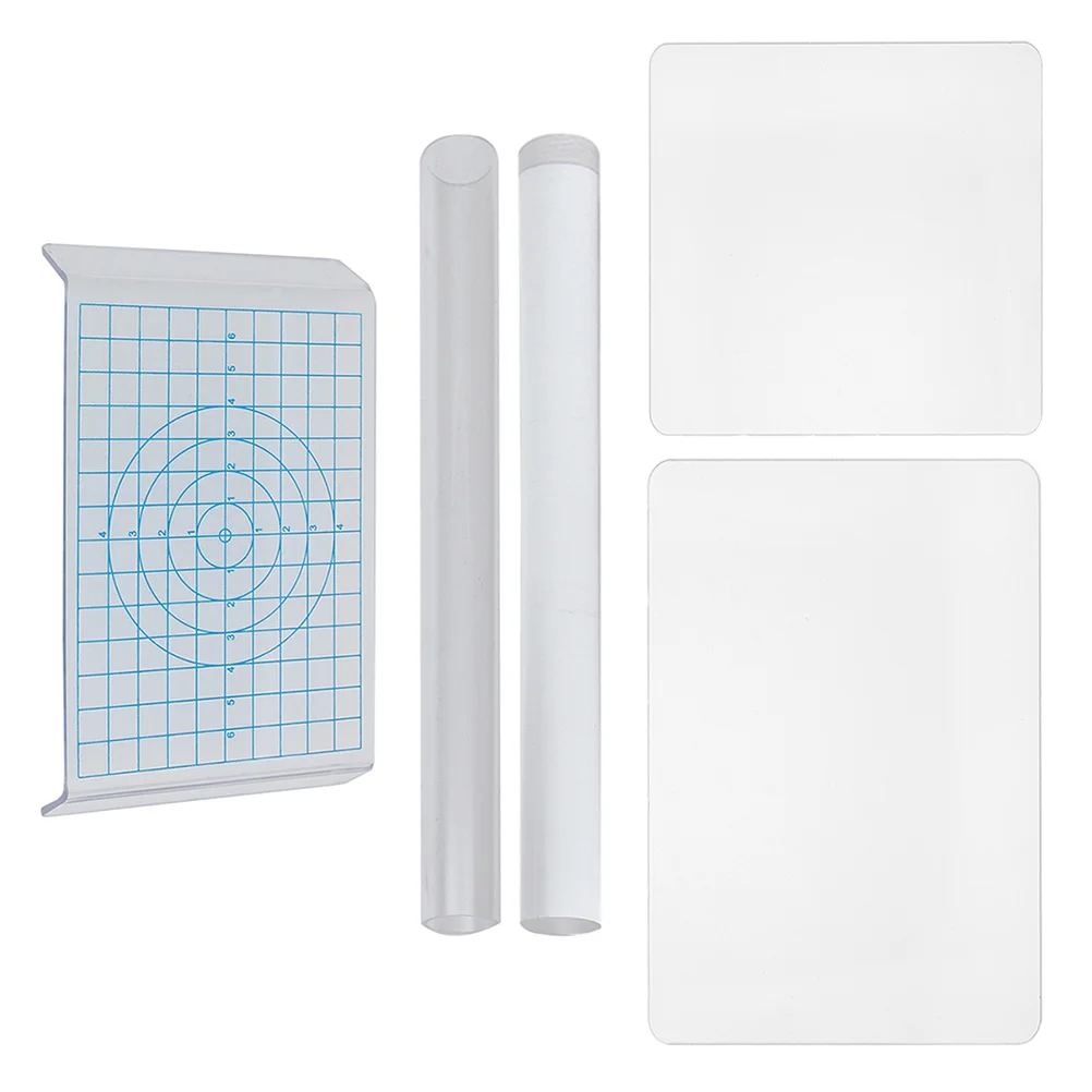 

1 Set Acrylic Clay Rollers Pottery Modeling Tools For Diy Clay Handicrafts With Backing Board Hollow Solid Rolling Pin Craft