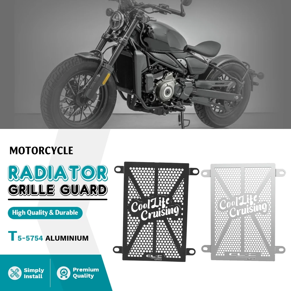 

For CFMOTO CLC 250 CLC250 250CLC 2024 2025 2026 Motorcycle CNC Aluminum Radiator Grille Guard Cover Cooler Protector Accessories