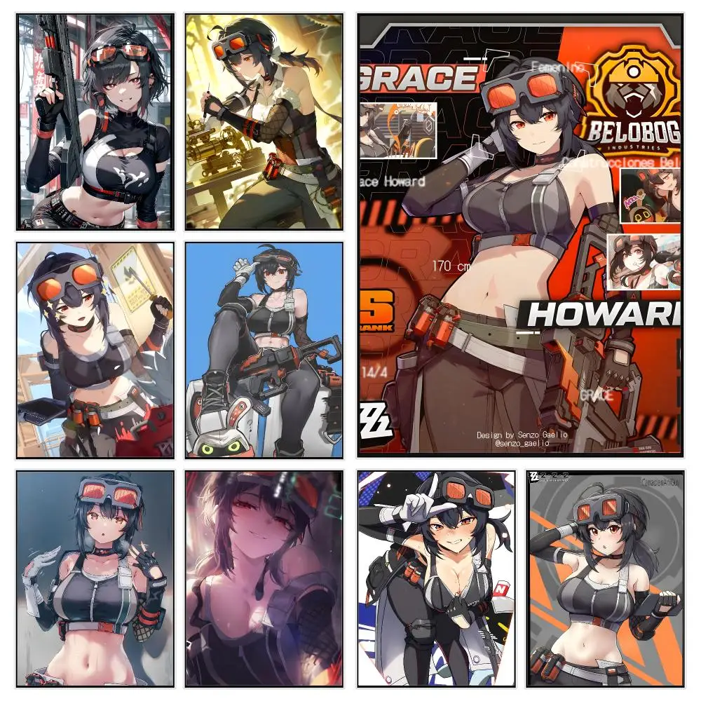 game character Zenless Zone Zero Grace Howard Poster Modern Luxury Wall Poster Home Decor Space Enhancer