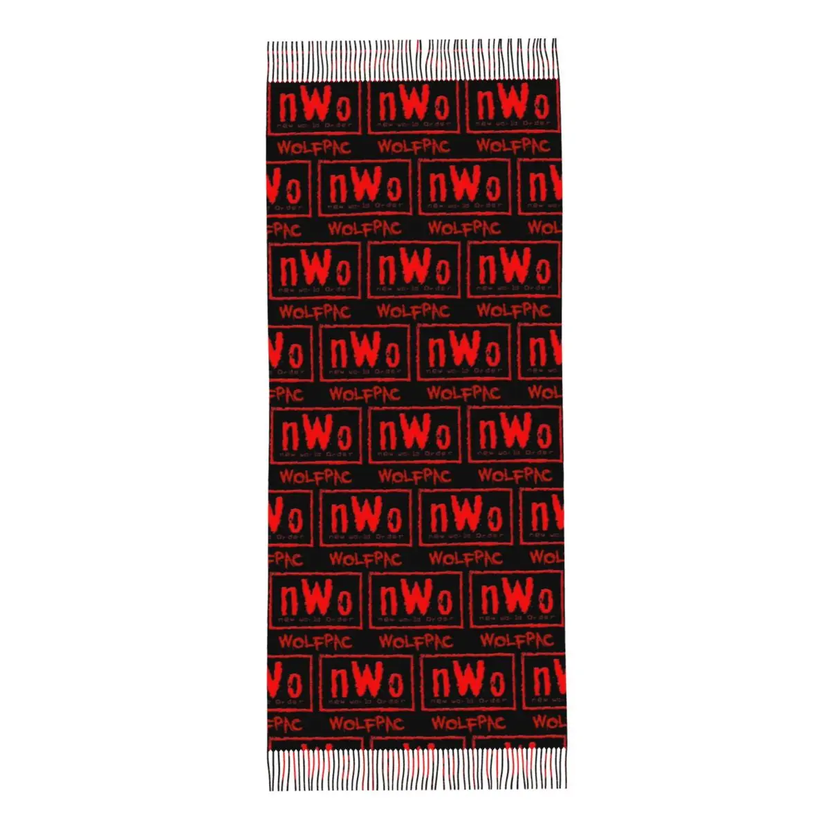 NWO New World Order Wrestling Scarf Tassel Scarves for Women Soft Warm Shawls and Wraps Long Fall Winter Shawl Wrap