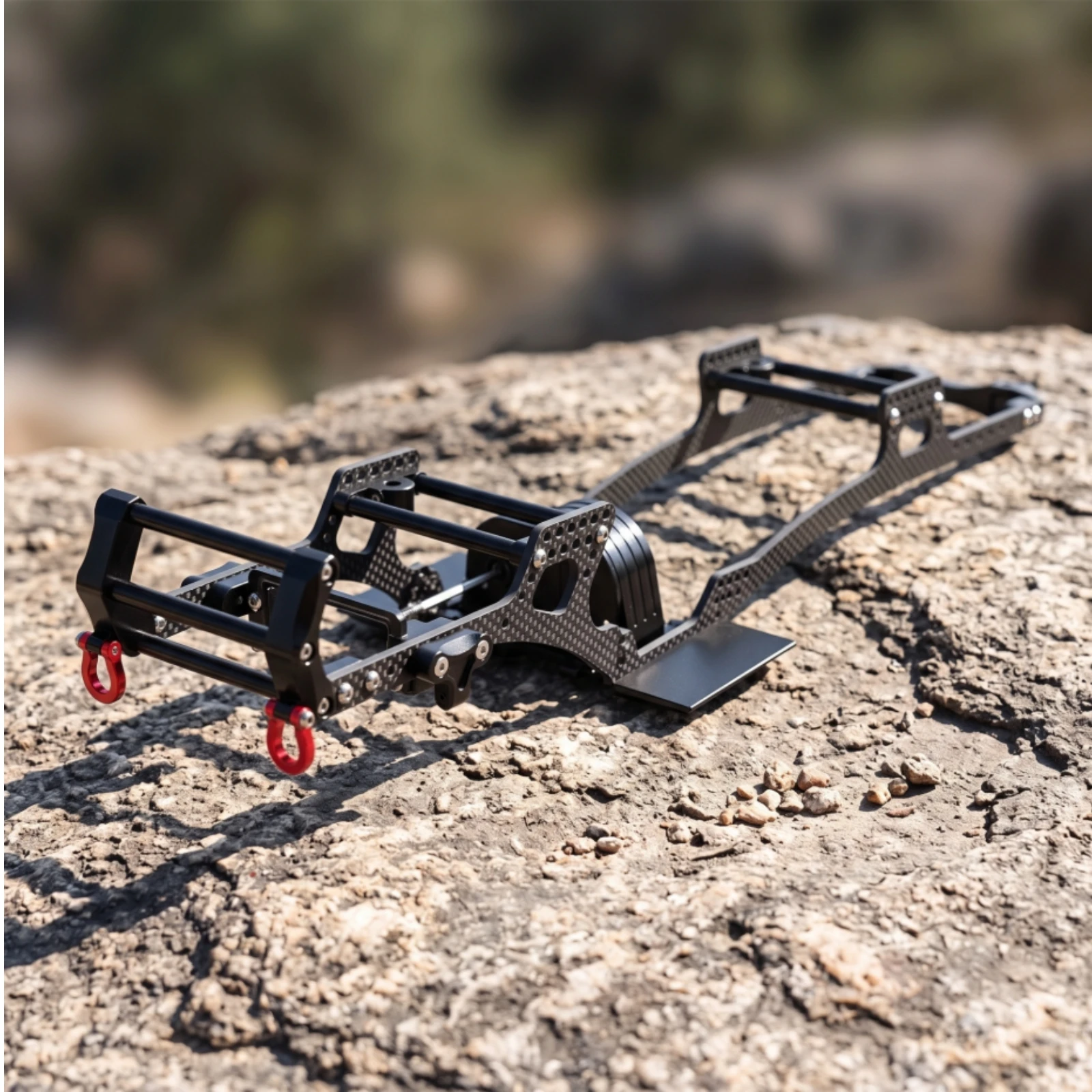 Carbon Fiber Chassis with Hardware Slim Crawler Chassis for RC Builders, Custom SCX10 Builds