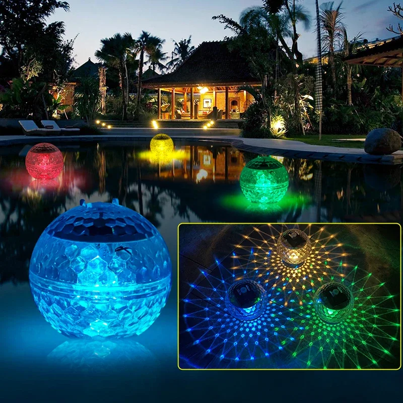 

Solar Powered Water Float Light Pond Floating Lamp Magic Ball Light Garden Color Changing Decoration Lighting For Pool Tree