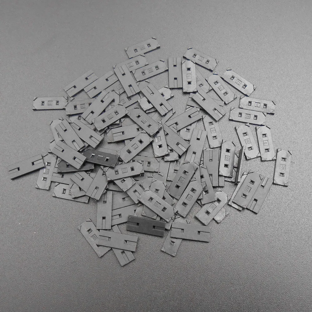 100Pcs/Lot X Crystals Gasket For 2 Pins 2-Pin HC 49S Patch Insulation Slices Bottom Pad White / Black for Circuit Protection HQ