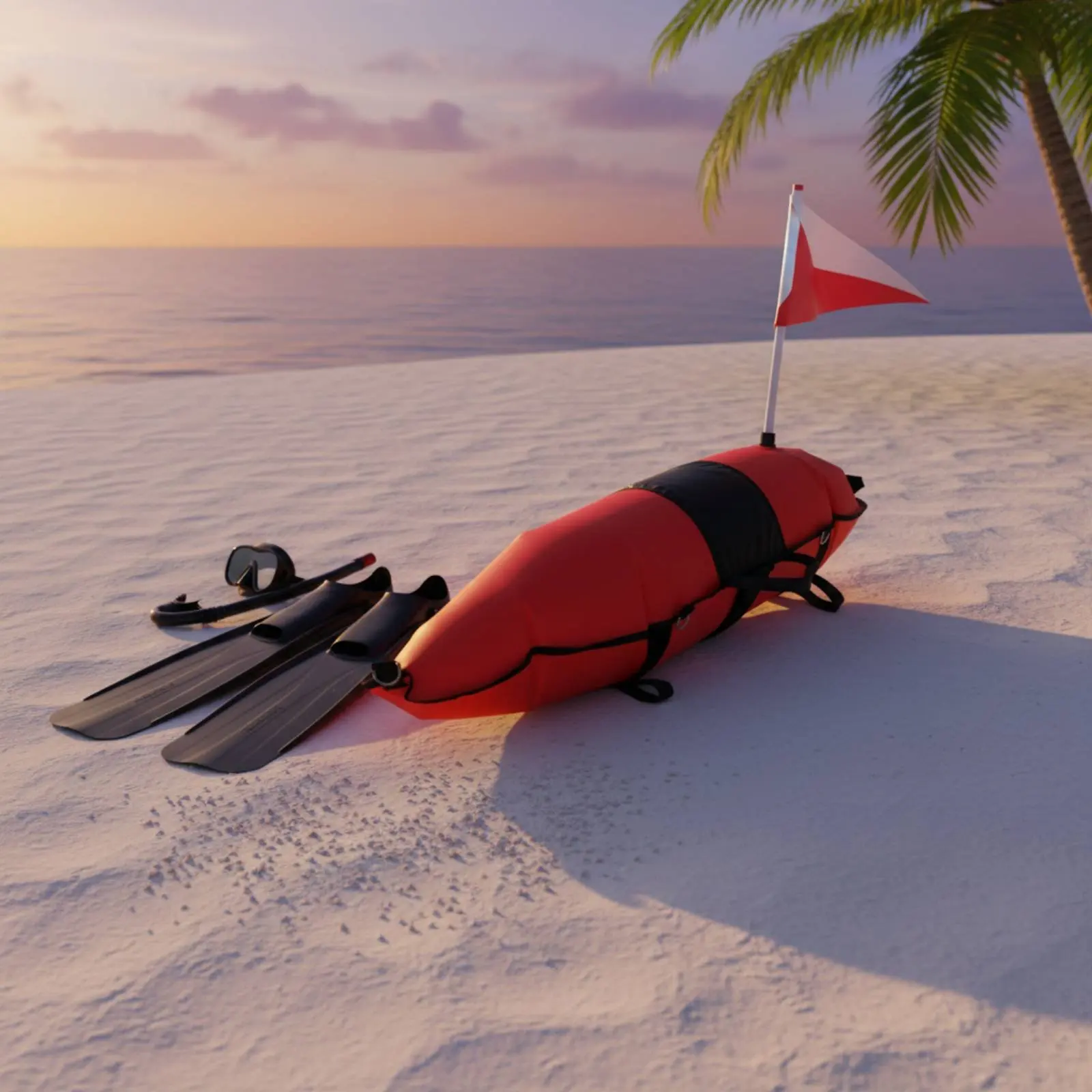 

Torpedo Dive Buoy High Visibility Torpedo Dive Buoy Spearfishing Buoy Quick Inflation Water Sports Gear Stability Design