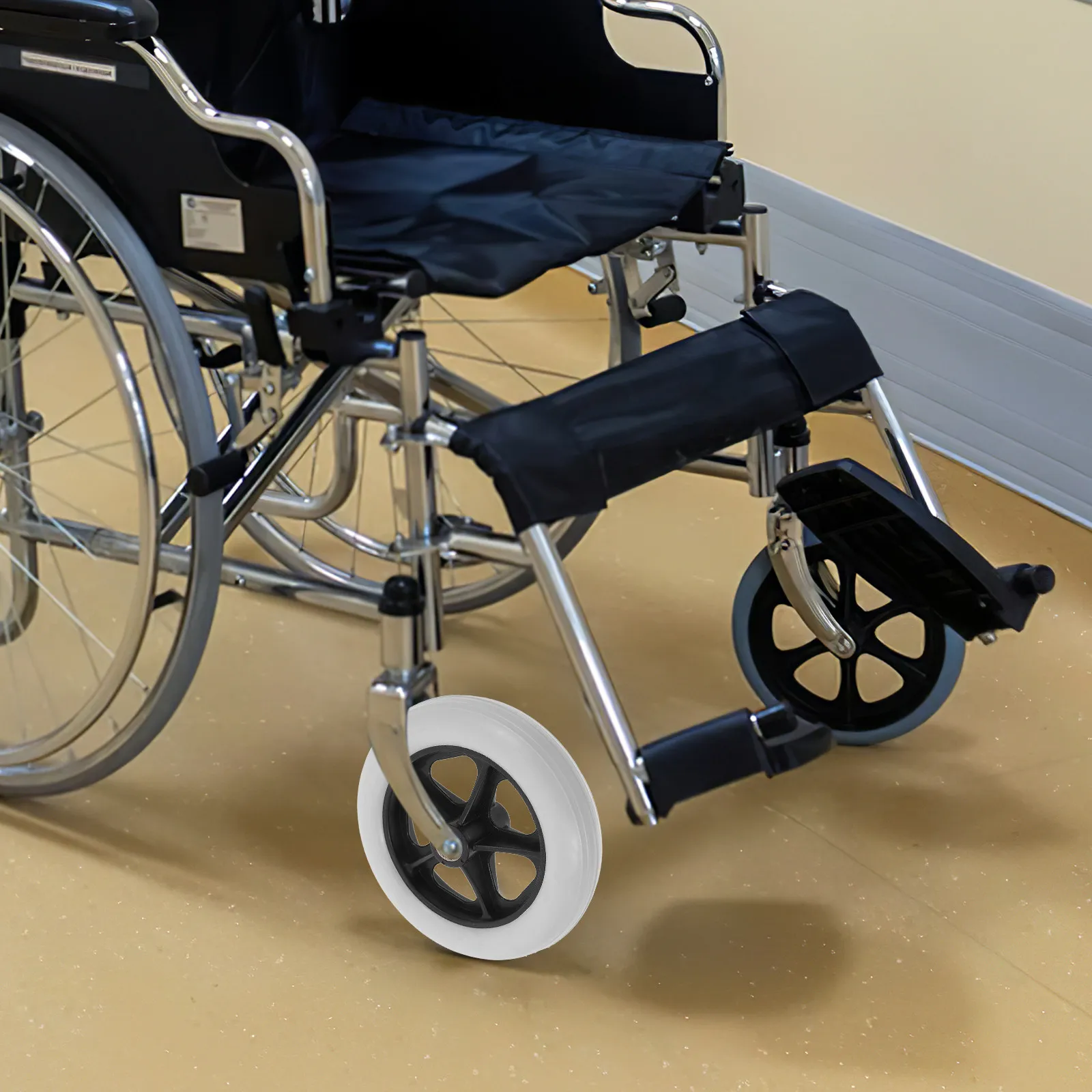 2Pcs Front Caster Tires Walker Replacement Wheels for Drive Wheelchairs Small Push Cart Shopping Cart Wheelchair Accessories