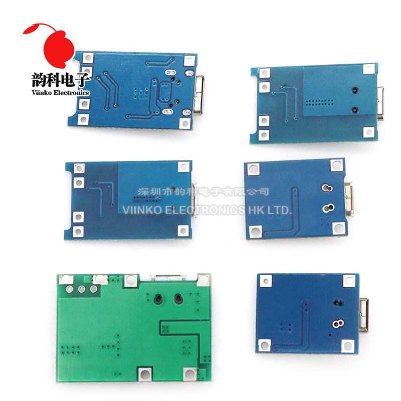 5V 1A Micro/Type-c/ MINI 18650 TP4056ชาร์จแบตเตอรี่ลิเธียมโมดูลชาร์จบอร์ดที่มีการป้องกันฟังก์ชั่นคู่ Li-ion