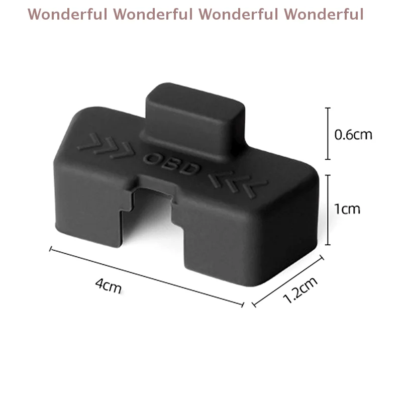 Kit di modifica dei componenti interni dell'auto della copertura dell'automobile dello scudo dell'interfaccia OBD antipolvere in silicone