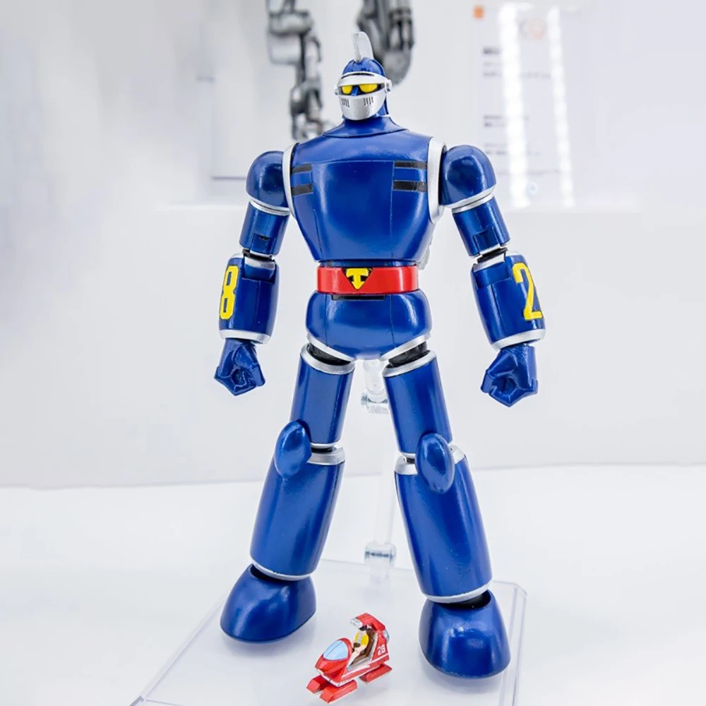 100% original bom sorriso empresa moderoid taiyou sem shisha tetsujin 28-go tetsujin 28 anime figura de ação kit garagem