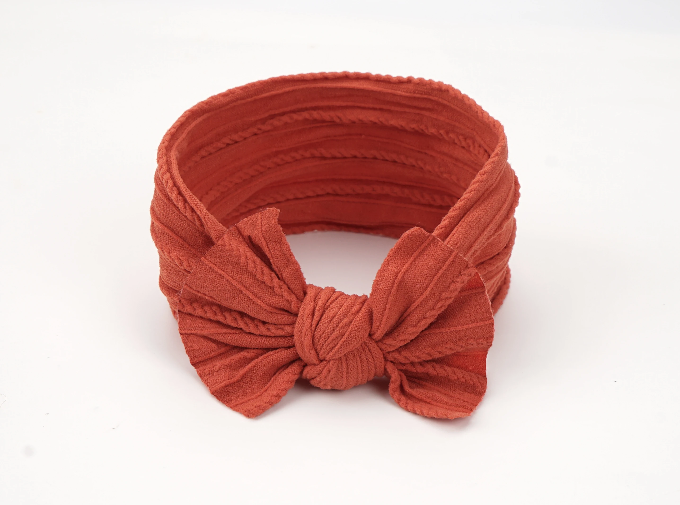 5Pcs Newborns Nylon Headbands Hair Bows Super Stretchy Knotted Turbans for Baby Girls Newborn Infant Toddlers Kids
