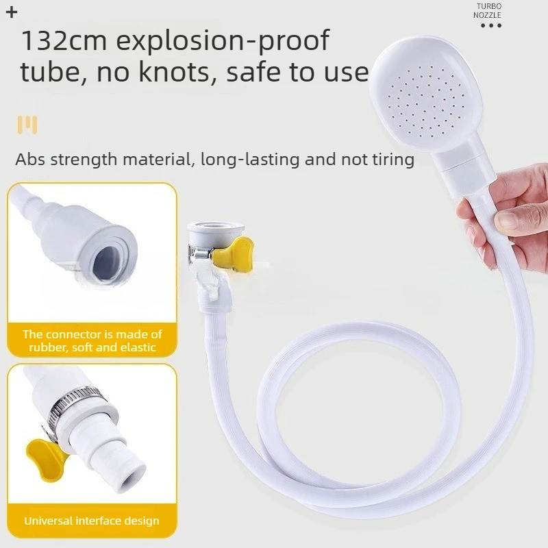 Quick Connect Pet Shower Head Plastic Handheld Sprayer for Dog Cat Bathing Cleaning Tool