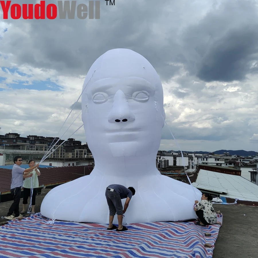 Huge Inflatable Human Head Bouncer for Events and Exhibition Halls