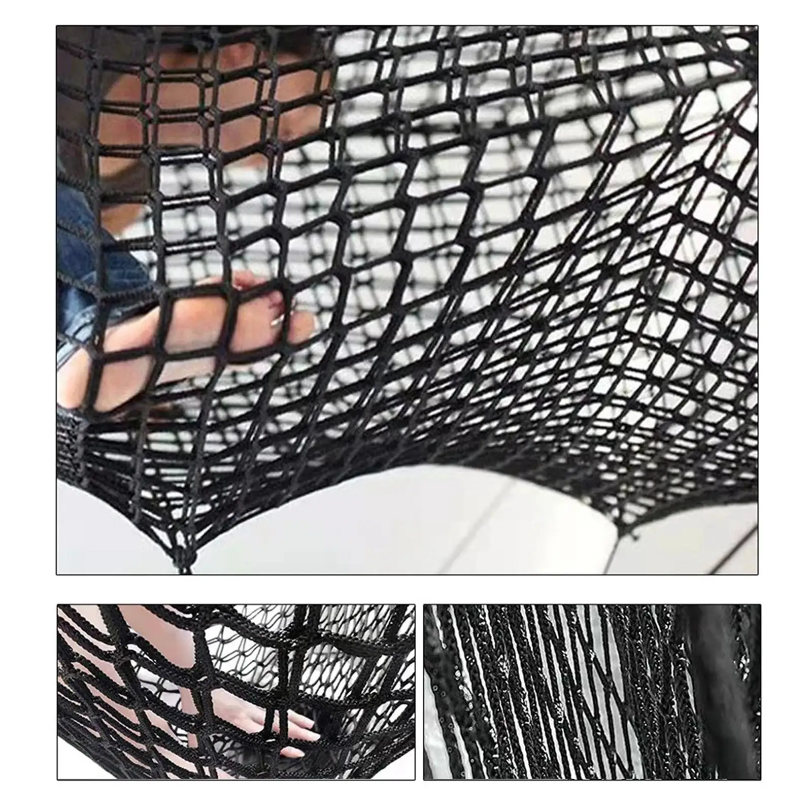 Heavy Duty Kids Climbing Net for Backyard Fort Treehouse Playground Safe Mesh Netting Double Layer Polyester with Hooks
