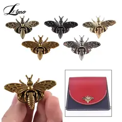 Metal Bee Shape Turn Lock Retro Fashion Bag Clasp Hardware For Leather Craft Bag Handbag Purse DIY Accessories