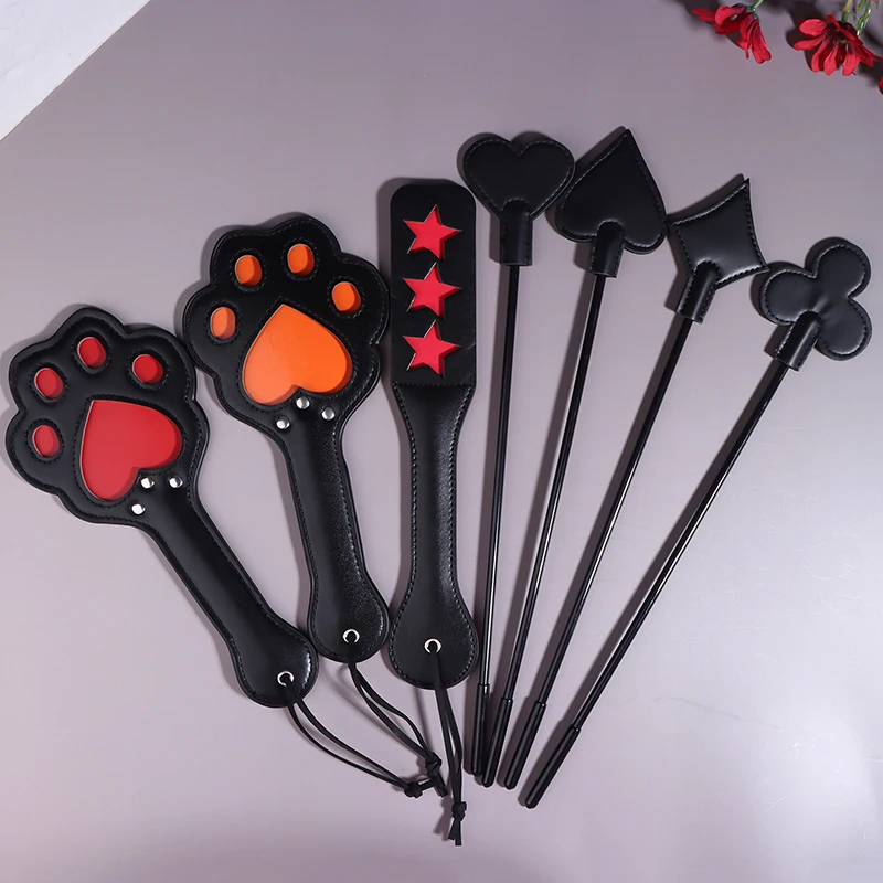 PU Leather Horse Crop Role Play Soft Anti-slip Handle Riding Paddle Equestrian Riding Crop Sports Game Whip For Horses Training view 2