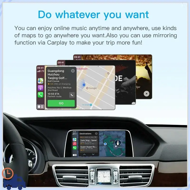 Durable Wireless Carplay Android Auto For Mercedes Benz A B C E CLA GLA GLK ML Class Becker Module NTG4.5 System