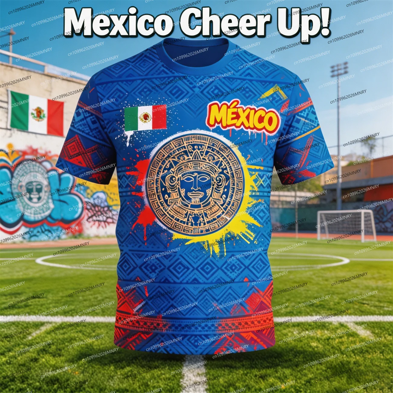 2026 Mexico National Flag Print T Shirt kids clothes girls 3D Pattern Woman Short Sleeve Tees Football Sports Men's clothing