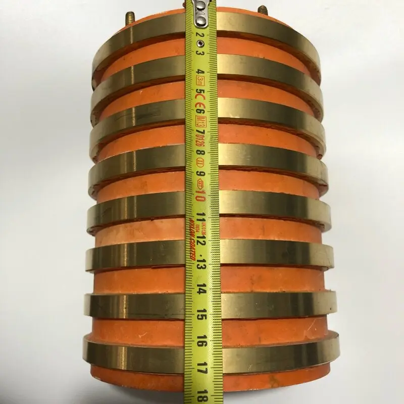8-Way collector ring, conductive slip ring, inner hole 75 80 outer diameter 145 height 180 key width 12MM