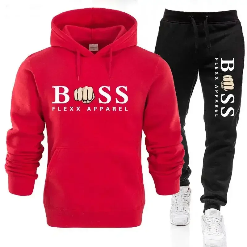 Conjunto de 2 peças de treino masculino, jogging sportswear, hoodies, calças, moletons, moletom, terno, outono, inverno, novo, 2022