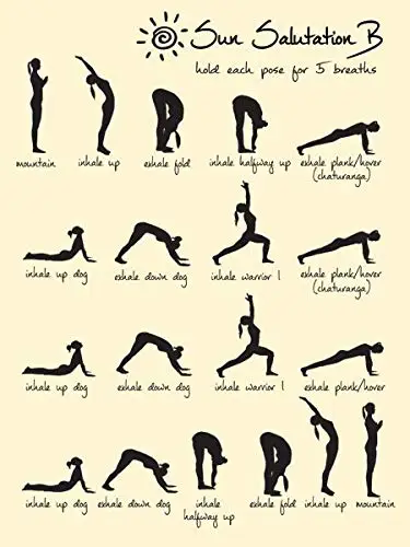 Sun Salutation B Metal Sign Vintage Retro Home Decoration Metal Signs Tin Sign Posters for Bar Pub Home 12 x 8 Inch sign