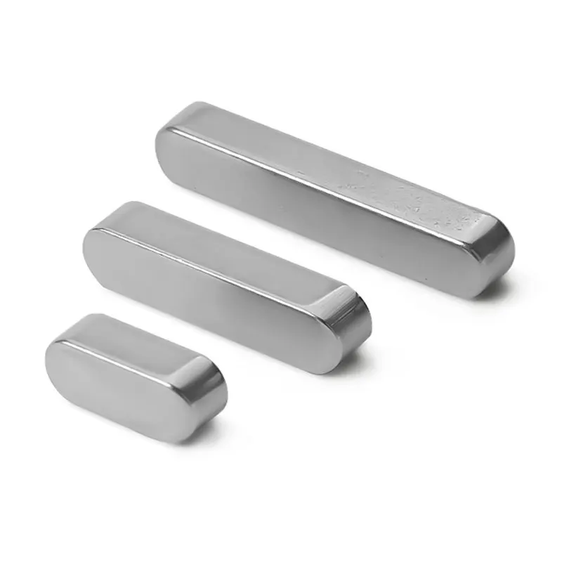 304 Stainless Steel Parallel Key Square M3 M4 M5 M6 M8 M10~M16 Rectangular Keys Round Ended Dowel Drive Shaft A Type Flat Key