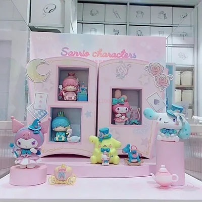 Sanrio Dream Blind Box New My Melody Cinnamoroll Cute Anime Action Figure Room Decoration Model Doll Children's Toy Gift