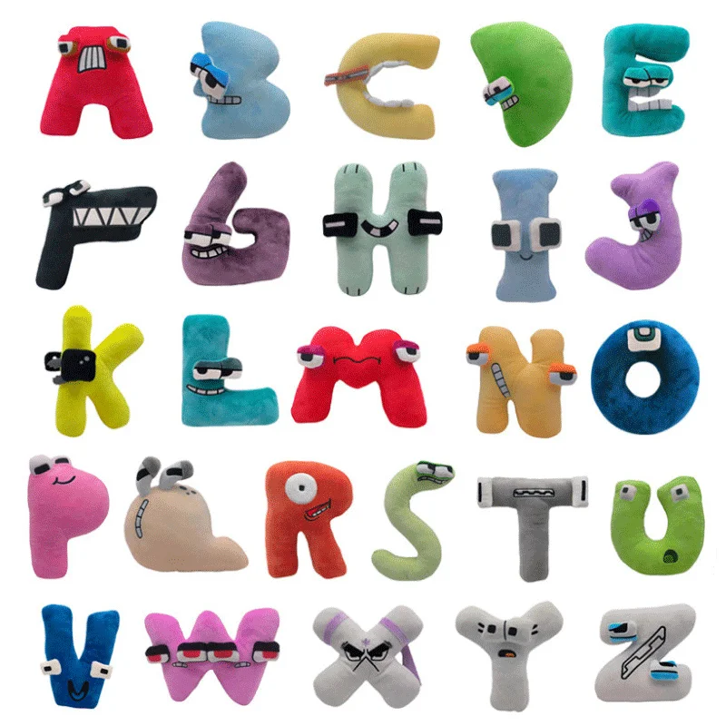 26 styles Alphabet Lore Plush Toy Game Alphabet Lore But Are Stuffed Plushie Doll Anime Color Soft Baby Hug Pillow Kid Gift